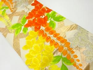 アンティーク　藤模様織出し袋帯（材料）